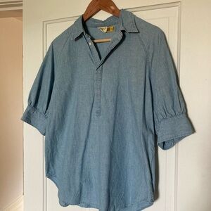 POLO by Ralph Lauren chambray popover top in size 8
